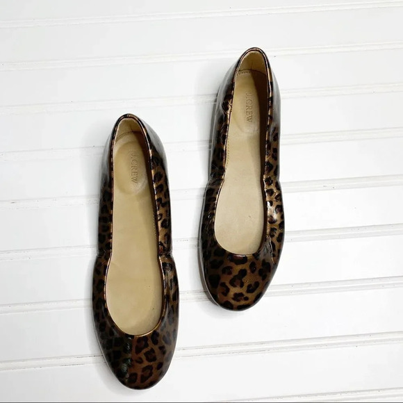 J. Crew Leopard Print Ballet Flats - Picture 1 of 10